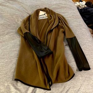 Cardigan size medium green and black